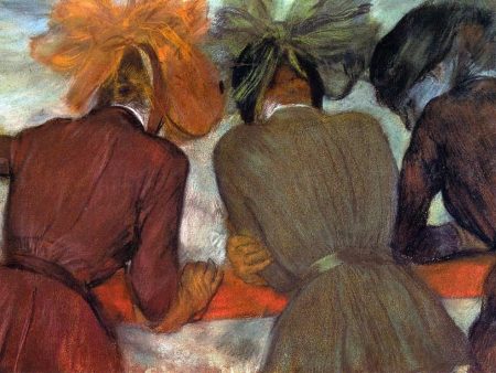 Women Leaning on a Railing by Edgar Degas - Hand-Painted Oil Painting on Canvas Supply