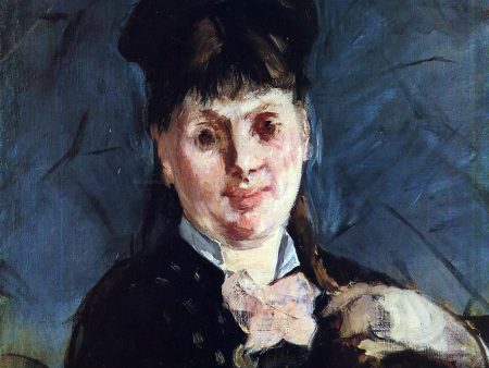 Woman with Umbrella by Edouard Manet - Hand-Painted Oil Painting on Canvas on Sale