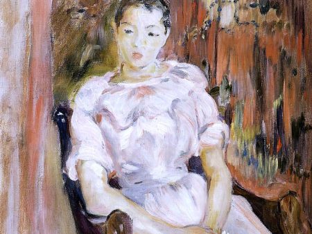 Young Girl Resting by Berthe Morisot - Hand-Painted Oil Painting on Canvas on Sale