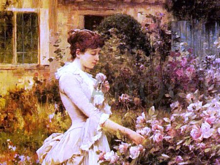 A Labour of Love by Alfred Glendening - Hand-Painted Oil Painting on Canvas Discount