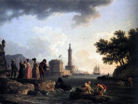 A Seashore by Claude-Joseph Vernet - Hand-Painted Oil Painting on Canvas Supply