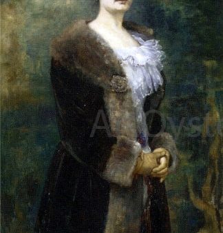 A Portrait of M. L. Bion by Alfred Emile Leopold Stevens - Hand-Painted Oil Painting on Canvas Hot on Sale