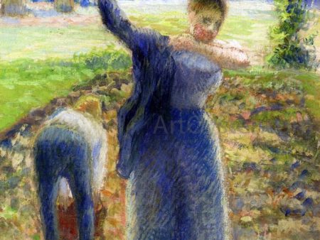 Workers in the Fields by Camille Pissarro - Hand-Painted Oil Painting on Canvas Online