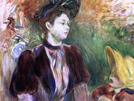 Young Woman and Child, Avenue du Bois by Berthe Morisot - Hand-Painted Oil Painting on Canvas For Cheap