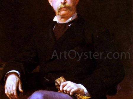 Portrait of John William Mackay by Alexandre Cabanel - Hand-Painted Oil Painting on Canvas For Discount