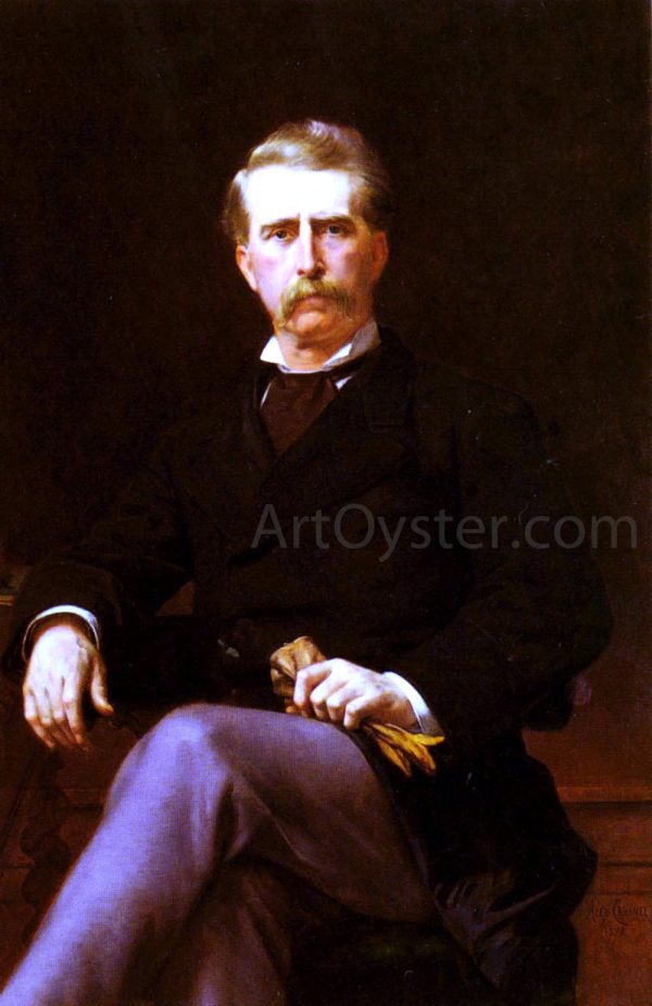 Portrait of John William Mackay by Alexandre Cabanel - Hand-Painted Oil Painting on Canvas For Discount