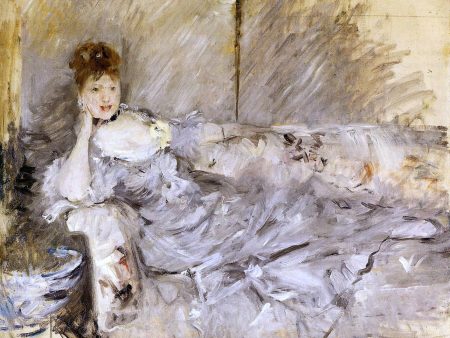 Young Woman in Grey Reclining by Berthe Morisot - Hand-Painted Oil Painting on Canvas Supply