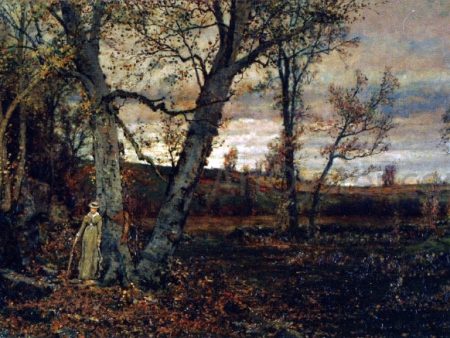 Tranquility by Jervis McEntee - Hand-Painted Oil Painting on Canvas on Sale