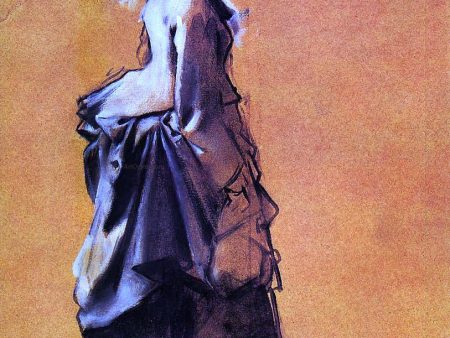 Young Woman in Street Dress by Edgar Degas - Hand-Painted Oil Painting on Canvas Supply