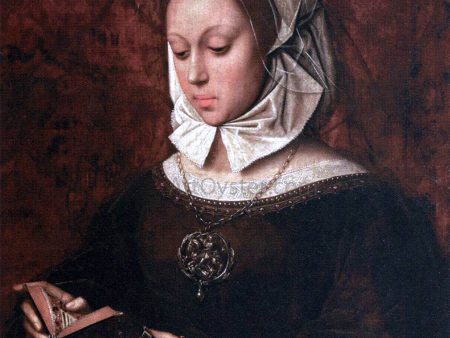 Young Woman in Orison Reading a Book of Hours by Ambrosius Benson - Hand-Painted Oil Painting on Canvas Online Hot Sale