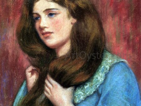 Portrait of a Young Beauty by Federico Zandomeneghi - Hand-Painted Oil Painting on Canvas Sale