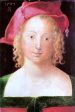 Young Woman with a Red Beret by Albrecht Durer - Hand-Painted Oil Painting on Canvas Discount