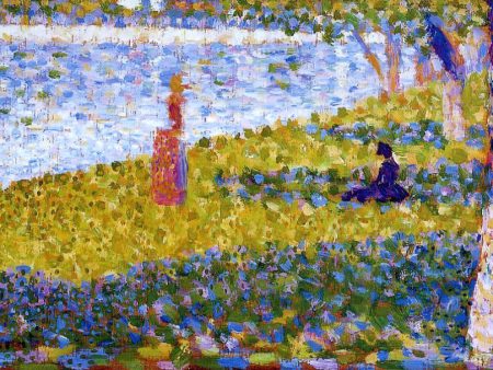 Women by the Water by Georges Seurat - Hand-Painted Oil Painting on Canvas Online Sale