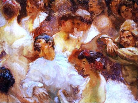 A Carnival by Gaston La Touche - Hand-Painted Oil Painting on Canvas Cheap